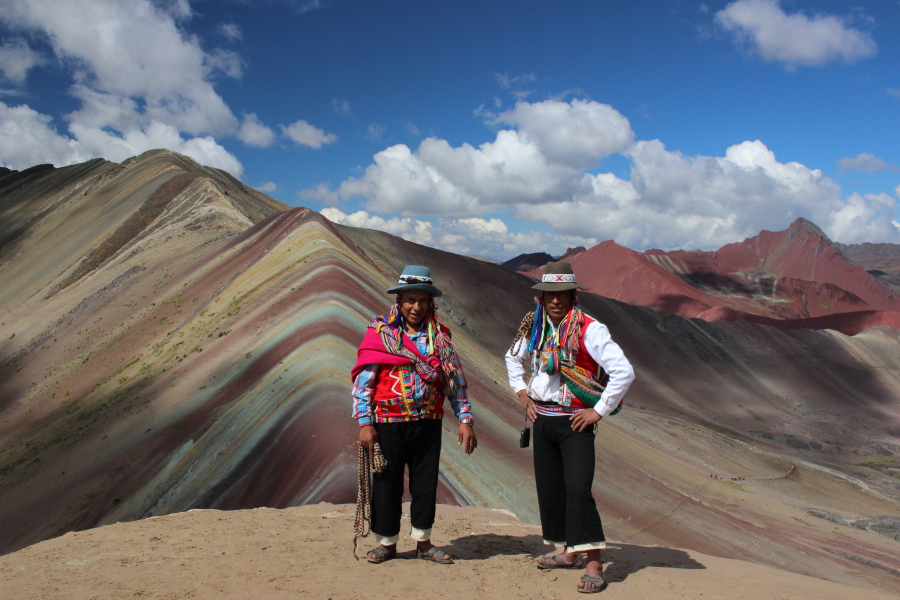 Rainbow mountain. Points of interest Peru